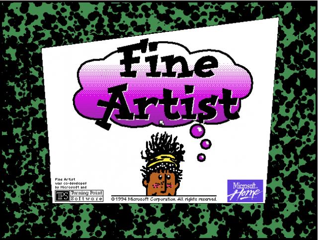 Microsoft Fine Artist Splash Screen (1994)
